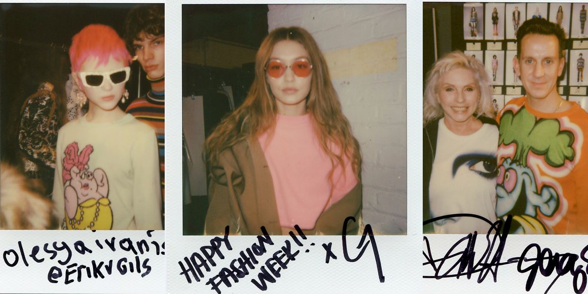 Backstage at Jeremy Scott With Gigi Hadid