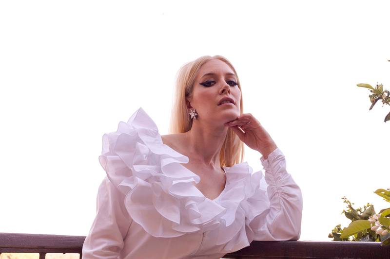 heidi montag pink dress Heidi Montag's 'Masterpiece' Includes Posing in a Sheer Naked Dress