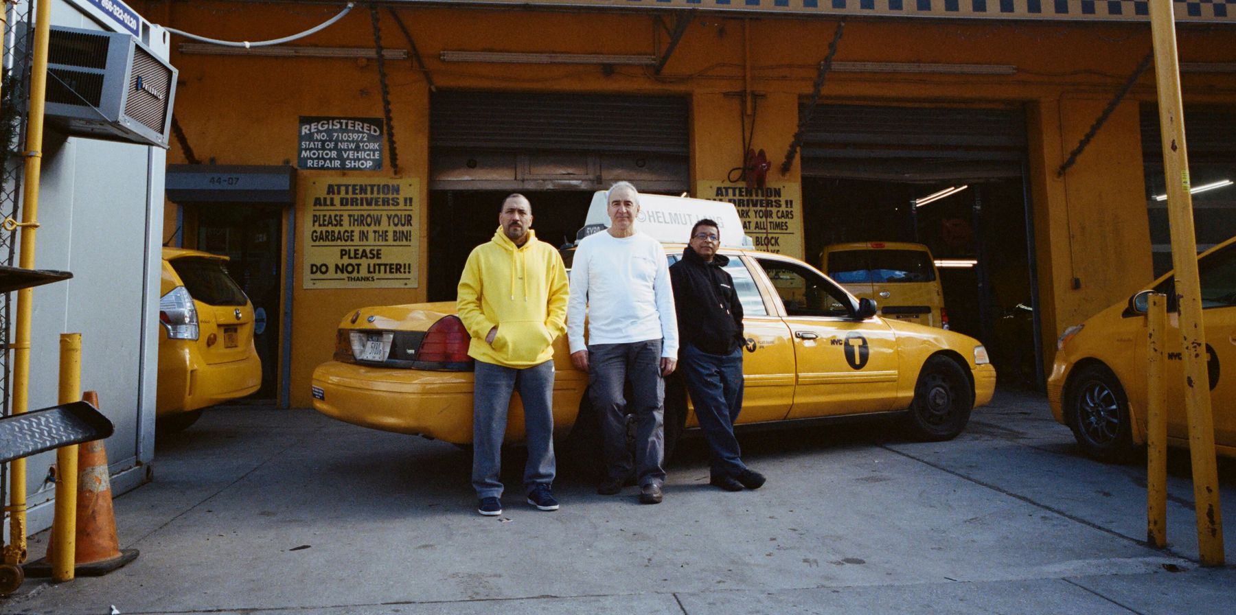 NYC Cab Drivers Are Modeling Helmut Lang Merch