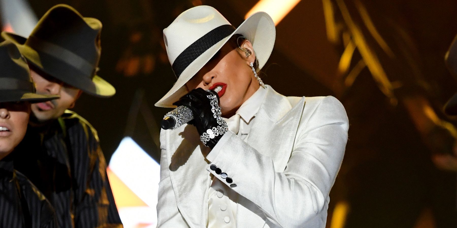 J.Lo Wore a Three-Piece Suit to the BBMAs in Honor of the Jacksons