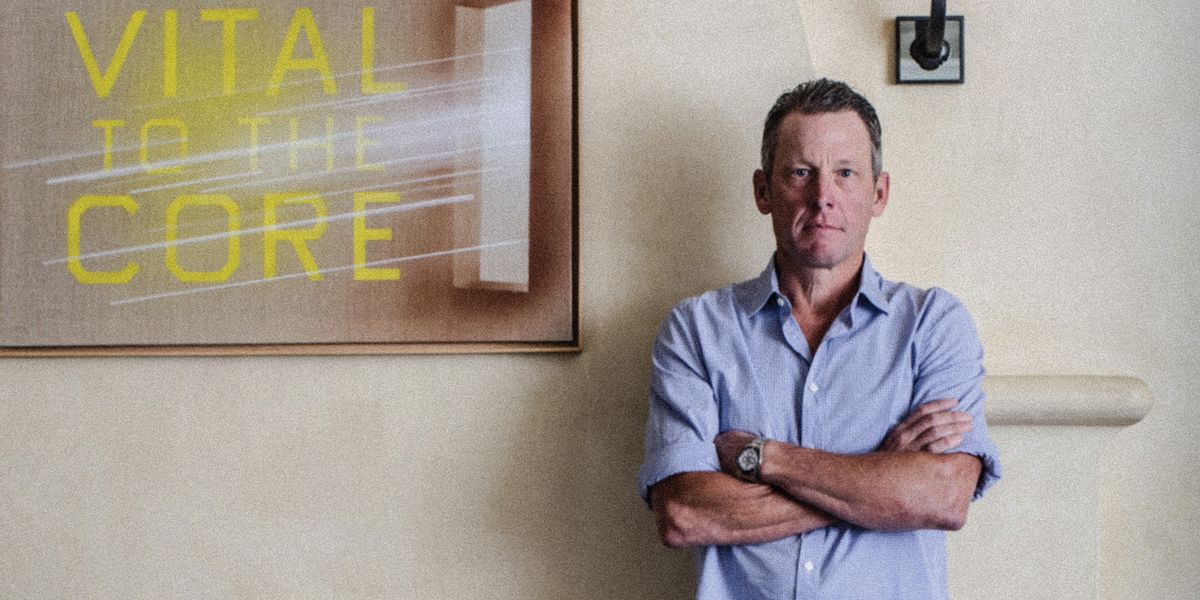 Lance Armstrong Rides On