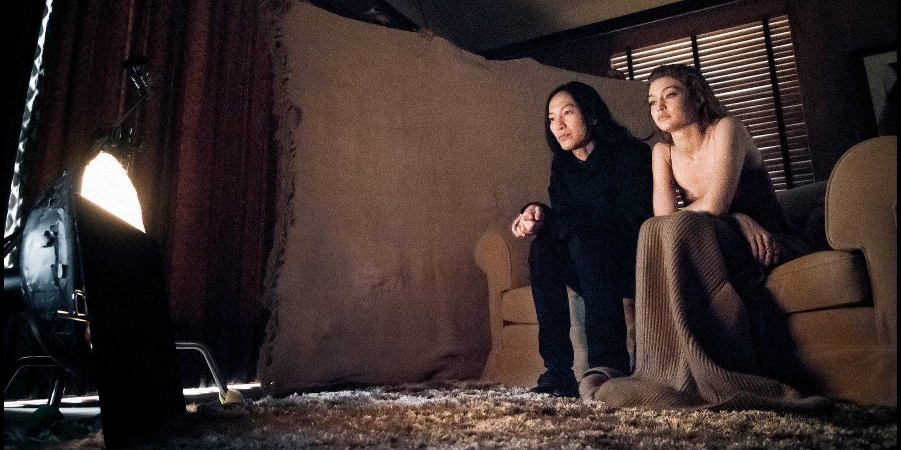 Gigi Hadid and Alexander Wang on Their Pirelli Calendar Shoot