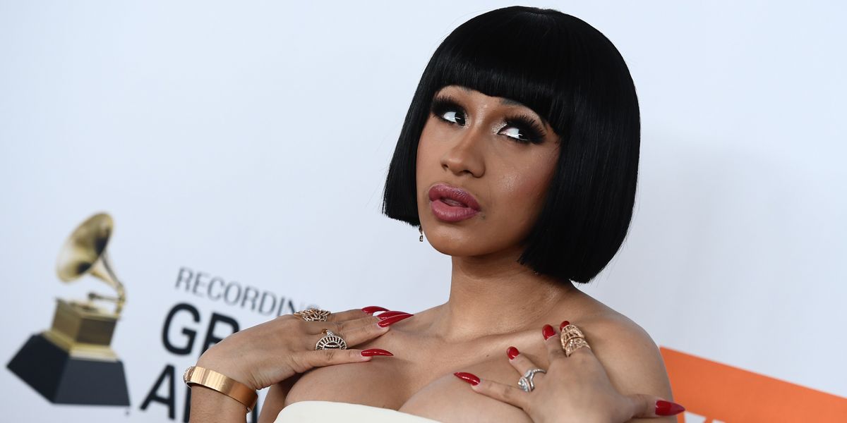 Cardi B Dyes Hair to Match New Lamborghini