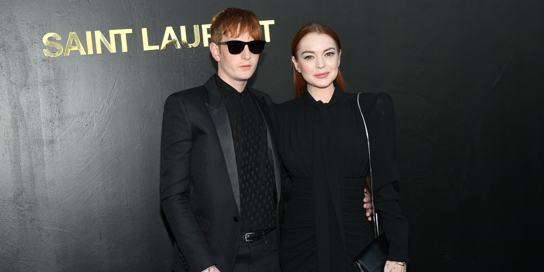 Lindsay Lohan Sat Front Row At Saint Laurent In Paris