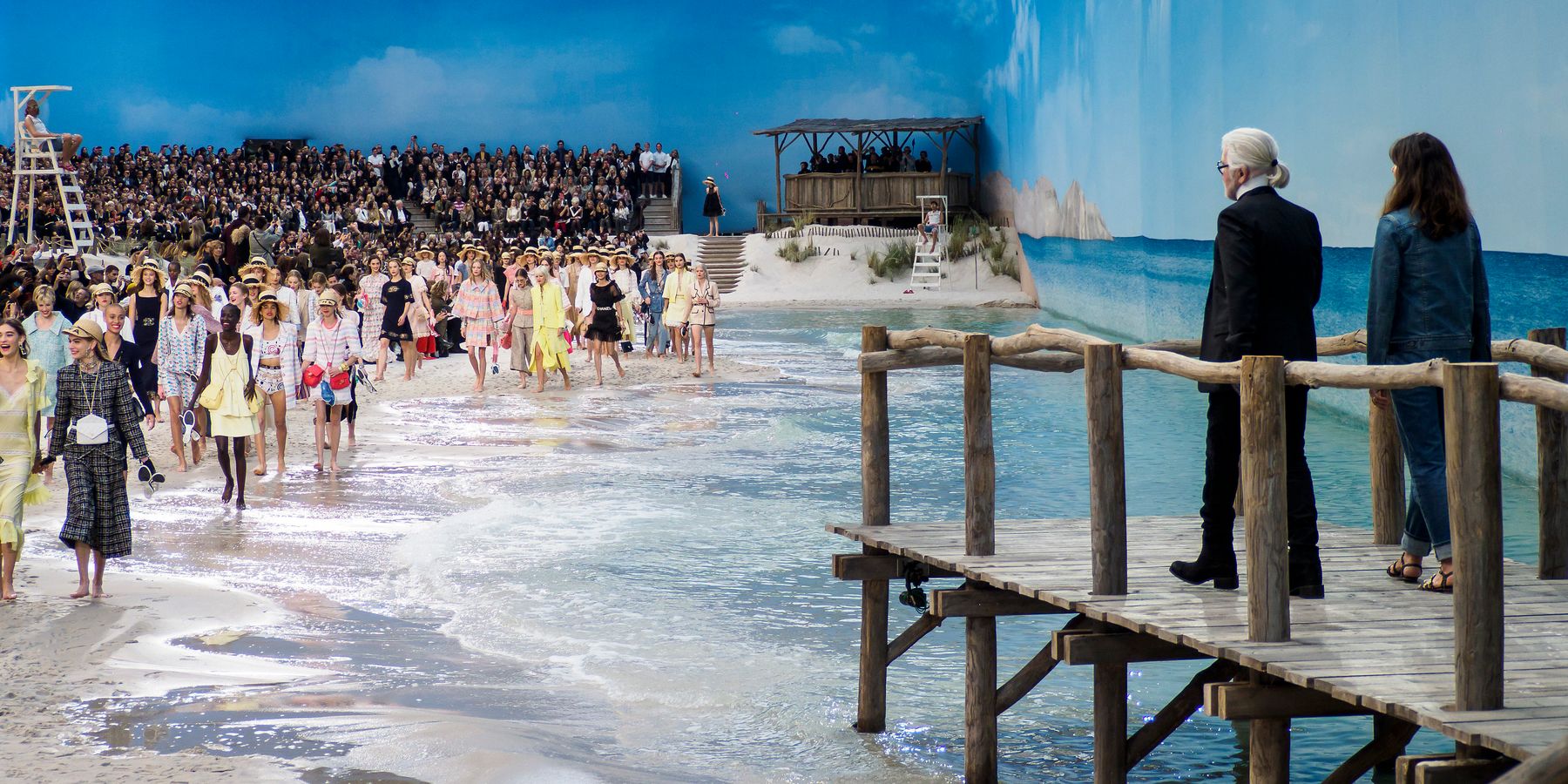 Karl Lagerfeld Built a Beach for Chanel’s Spring Show