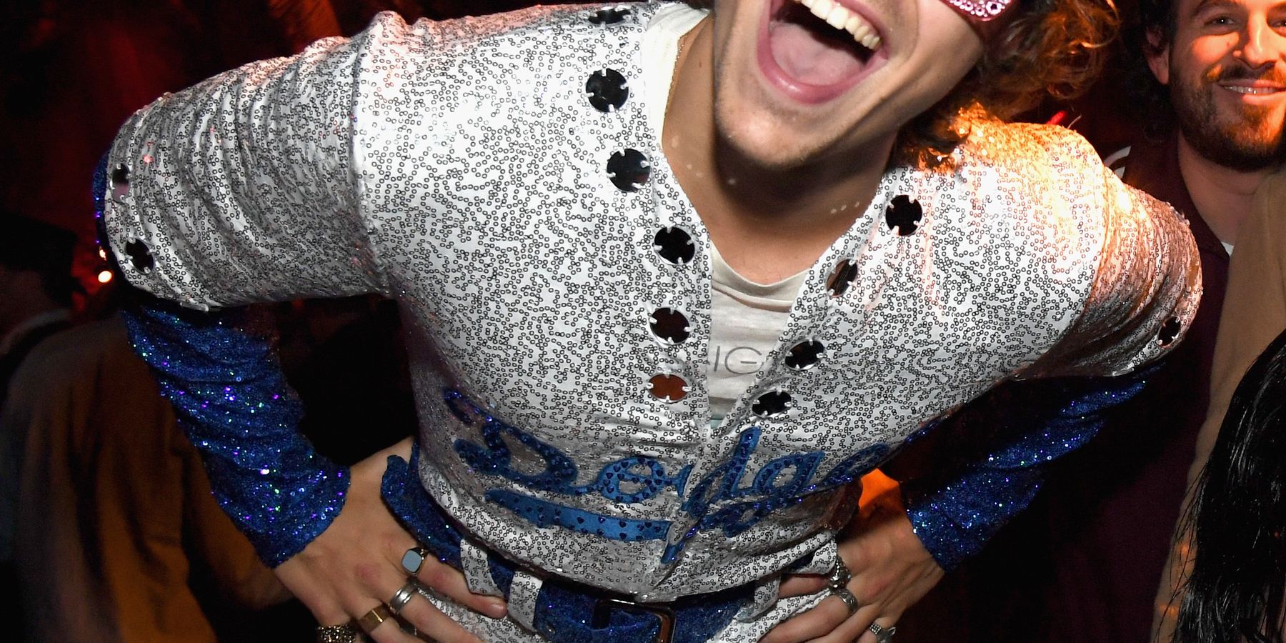 Harry Styles Dresses Up as Elton John for Halloween