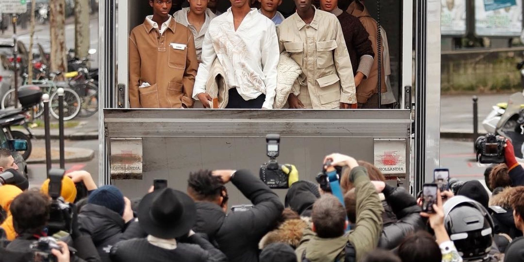 This Truckload of Male Models Made Quite an Entrance