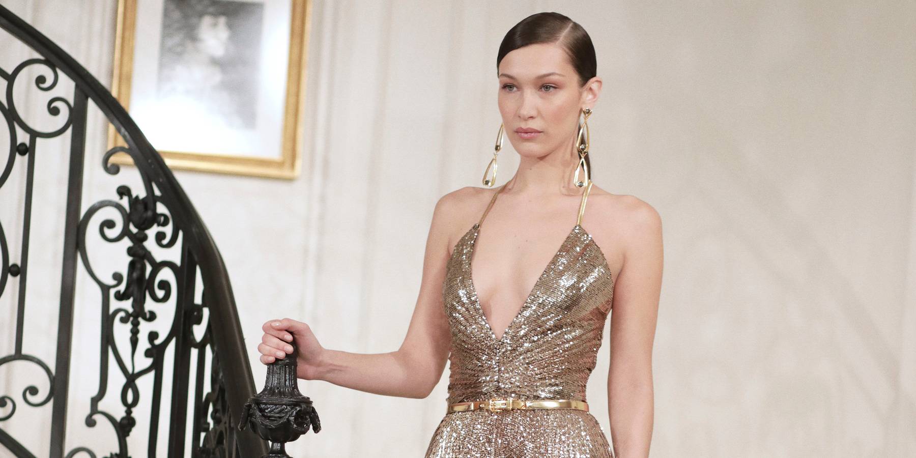 Bella Hadid Glitters for Ralph Lauren