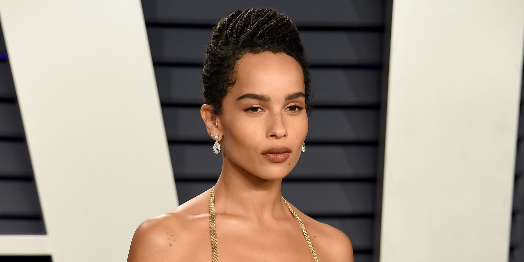 Zoë Kravitz's 18k Gold Bra Stirred the Sartorial Pot