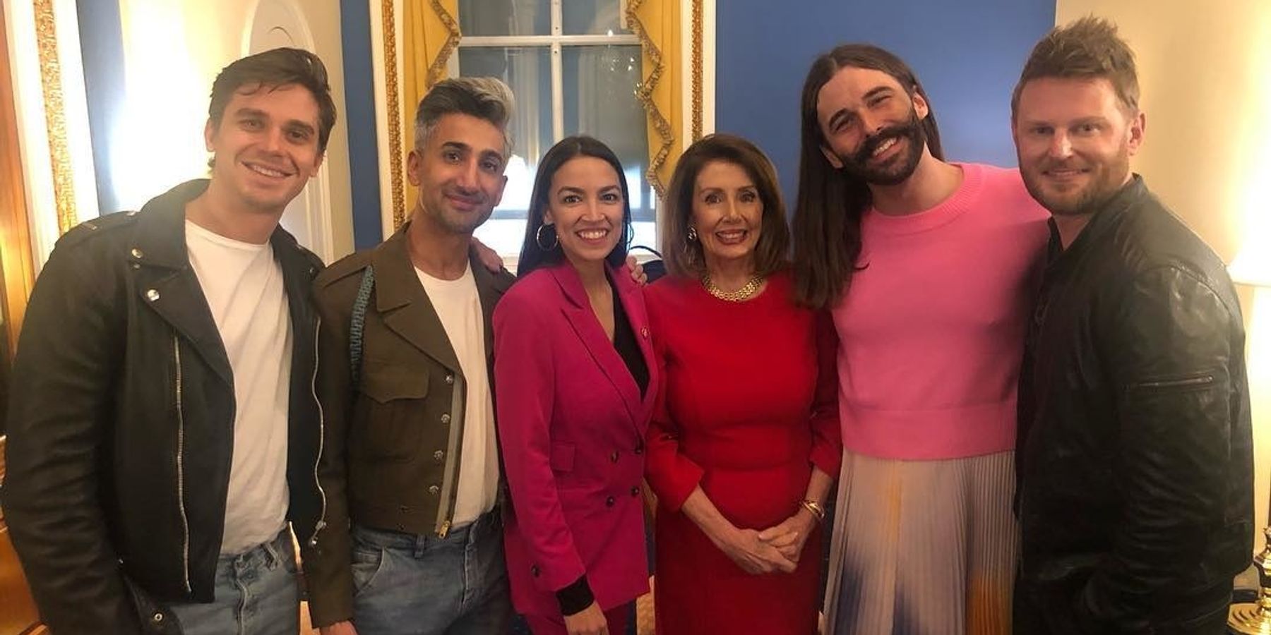 The 'Queer Eye' Cast Hangs With AOC in DC