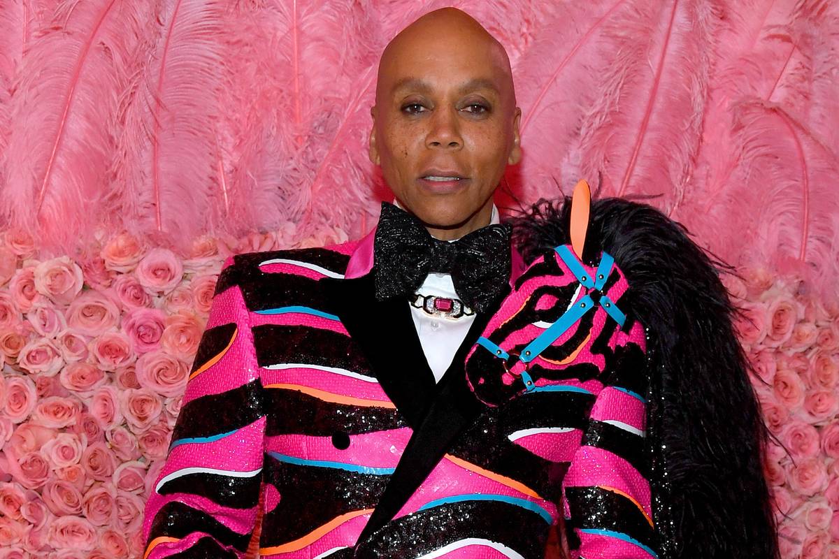 rupaul pink dress RuPaul