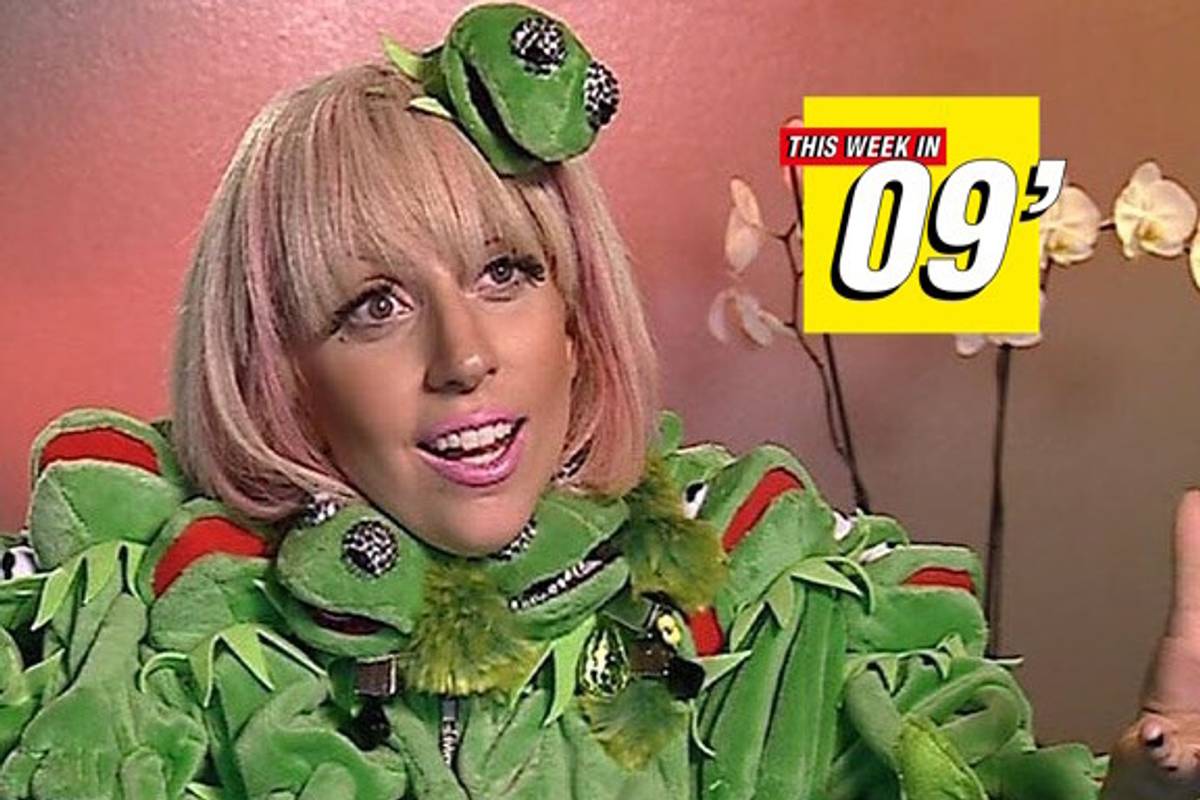 This Week in 2009: Lady Gaga Kermit Coat Interview - PAPER Magazine This Week in 2009: Lady Gaga Kermit Coat Interview - PAPER Magazine