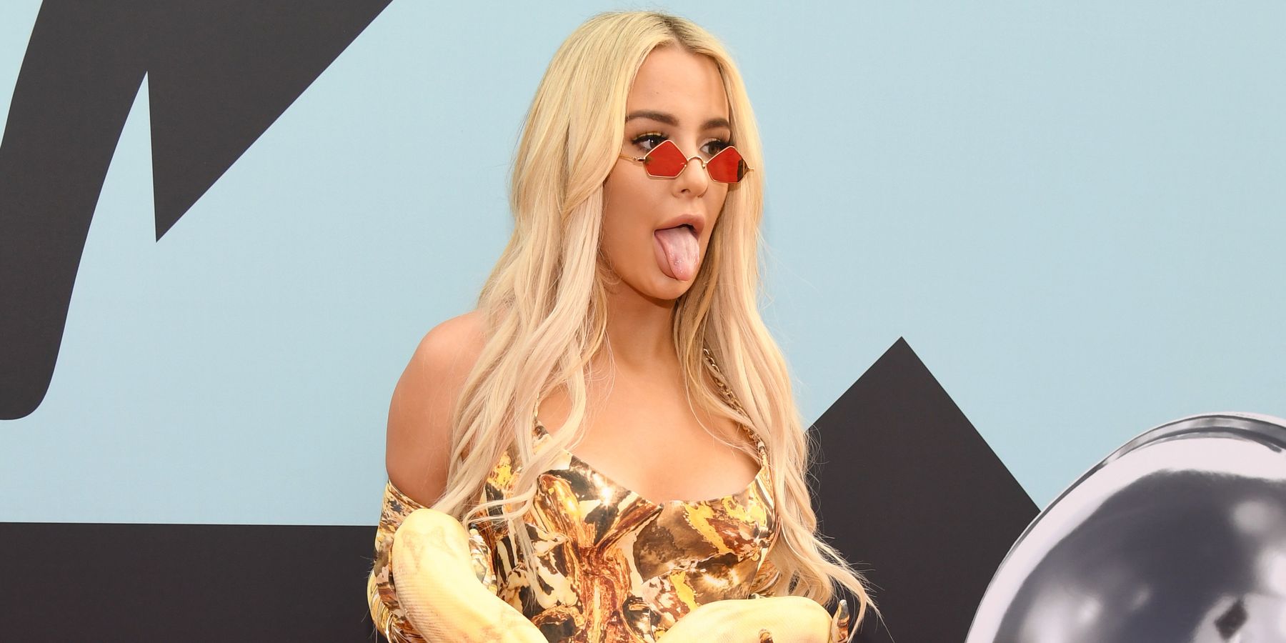 Tana Mongeau Dons Python, Honors Britney at MTV VMAs