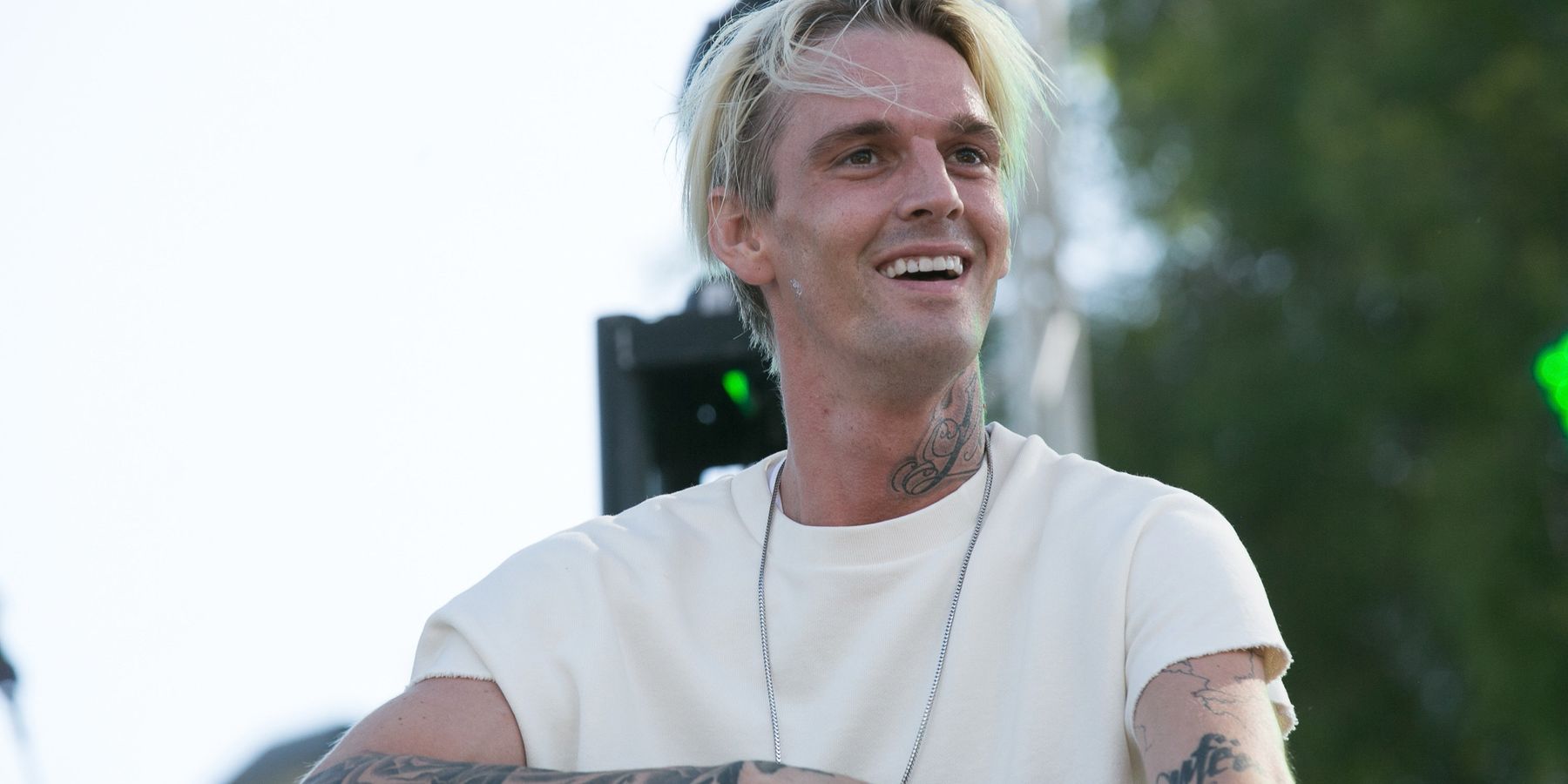 Aaron Carter's Face Tattoo Is of Rihanna