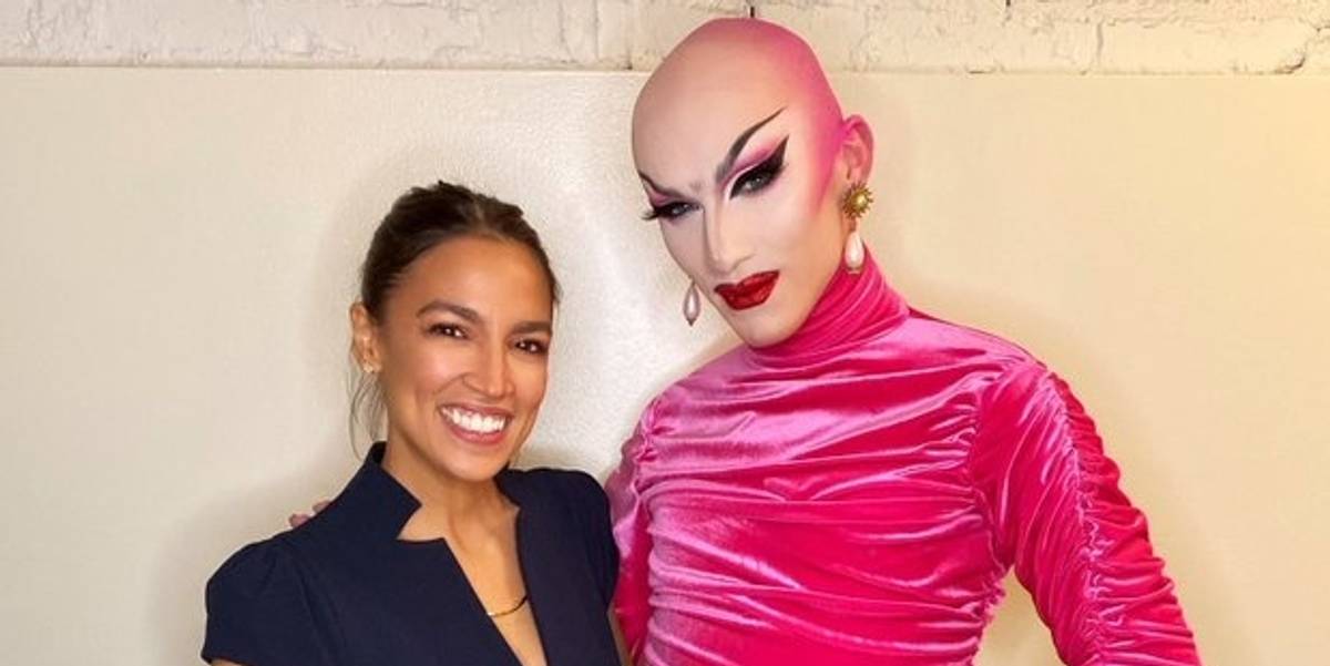 Watch AOC Meet Sasha Velour From 'Drag Race'