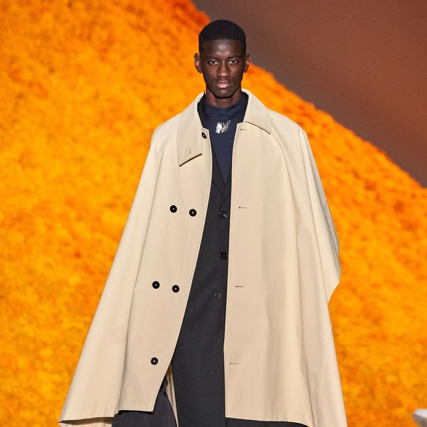 Huge Carnation Mountains Filled the Runway at Jil Sander