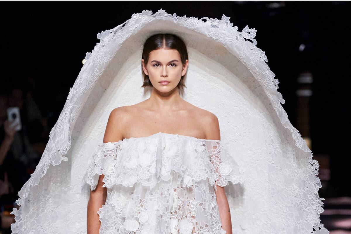 Kaia Gerber Closed Givenchy Couture in Striking Wedding Gown - PAPER Magazine Kaia Gerber Closed Givenchy Couture in Striking Wedding Gown - PAPER Magazine