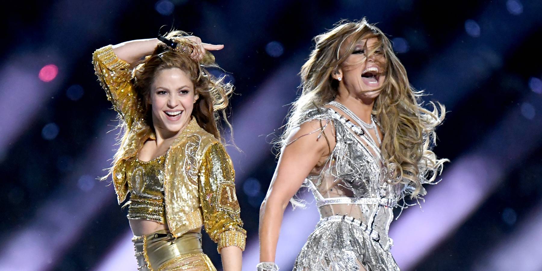 J.Lo Glued Swarovski Crystals to her Nails for the Super Bowl