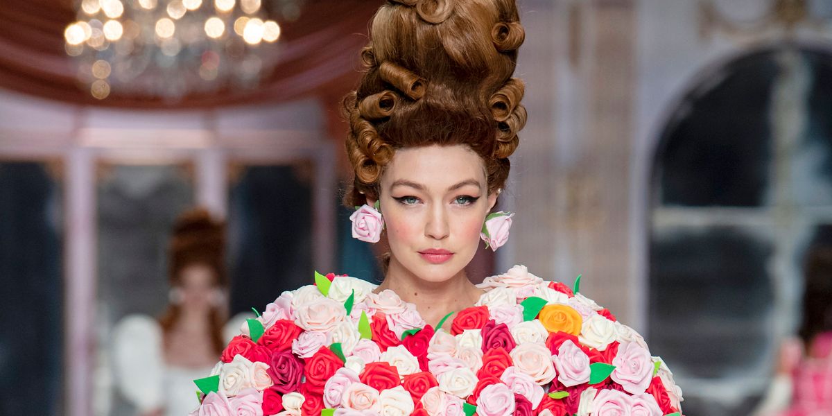 Bella and Gigi Hadid Wore Three-Foot Wigs to Moschino