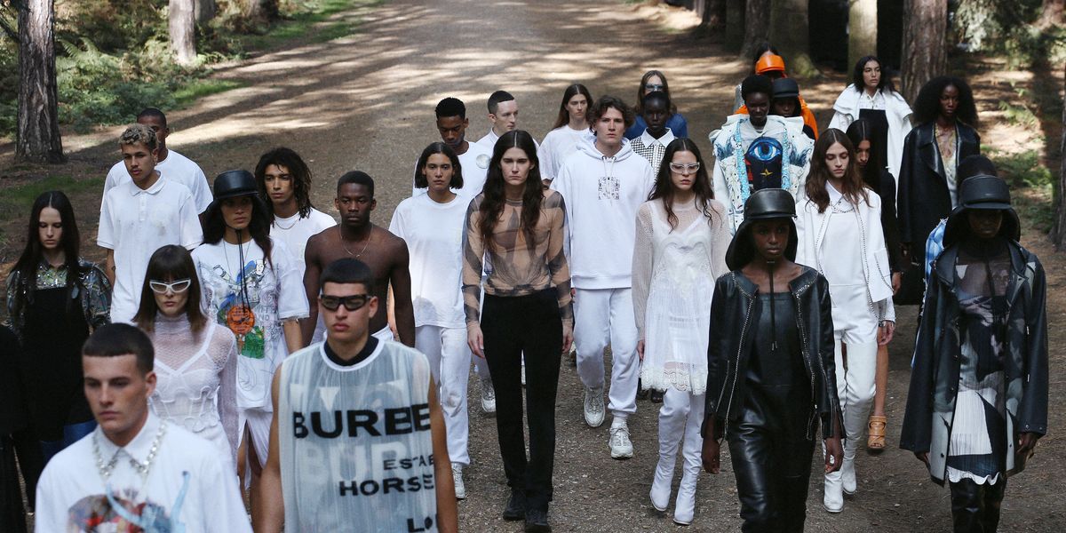 Rosalía and Bella Hadid Hosted Burberry's Forest Fashion Show