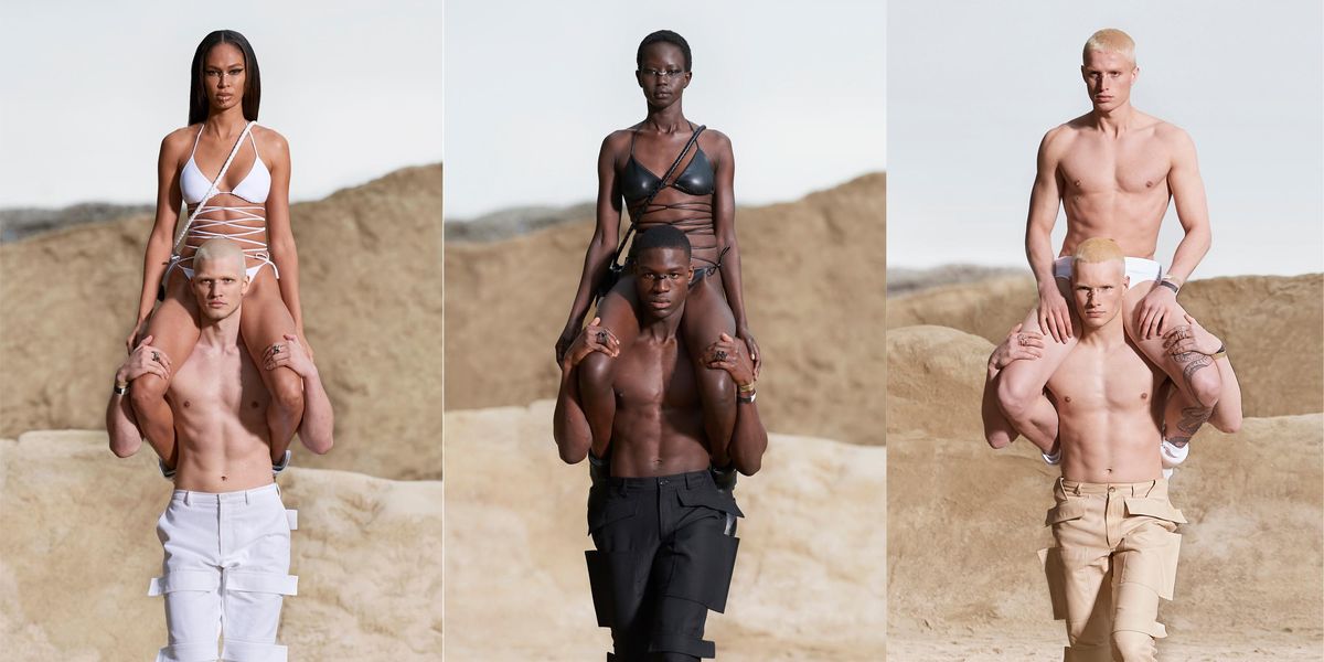 At Burberry, Couples Piggyback Into a Desert Rave