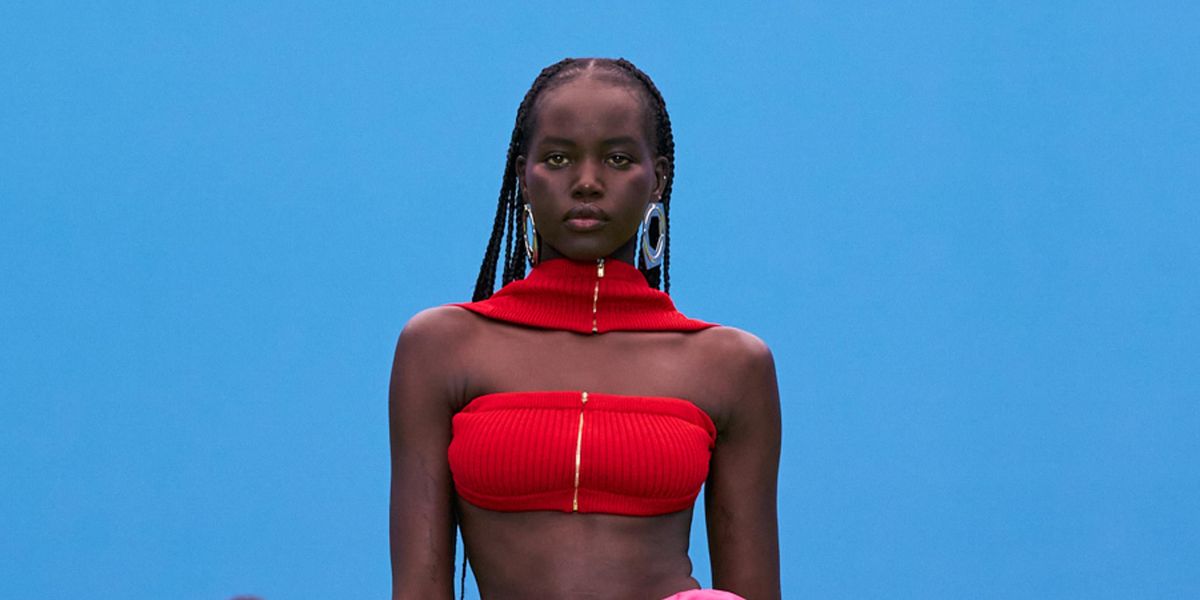 Adut Akech's Fierce Runway Walk at Jacquemus Is Going Viral
