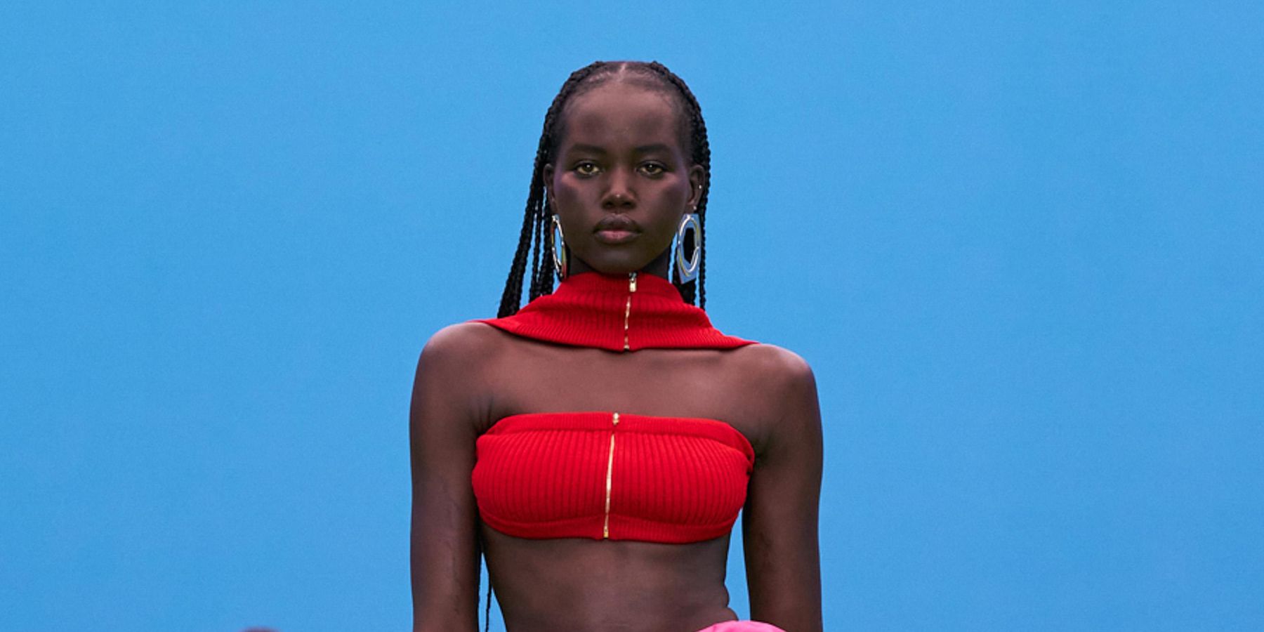 Adut Akech's Fierce Runway Walk at Jacquemus Is Going Viral