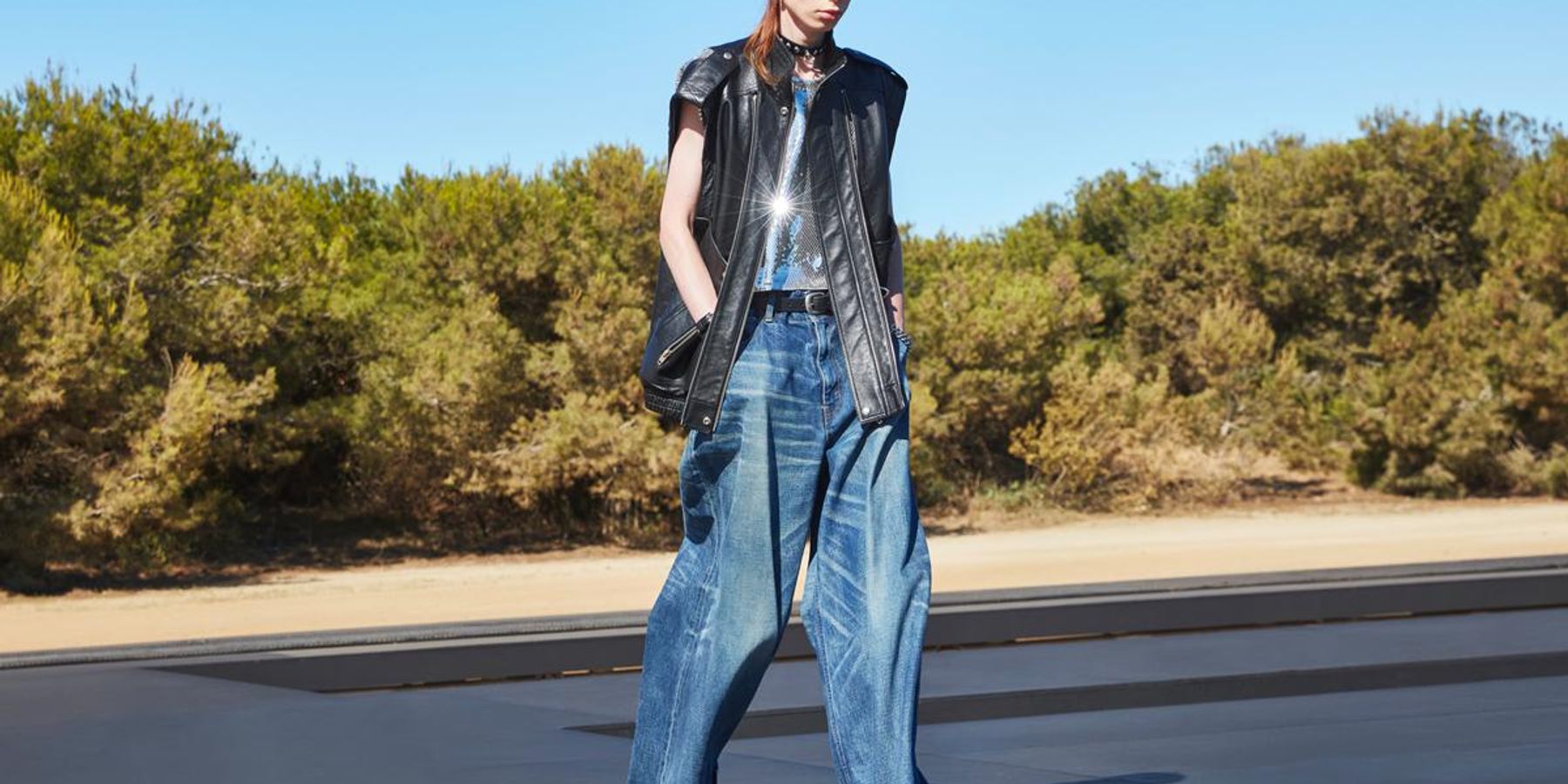 Even Hedi Slimane Is Jumping on the Baggy Jean Trend