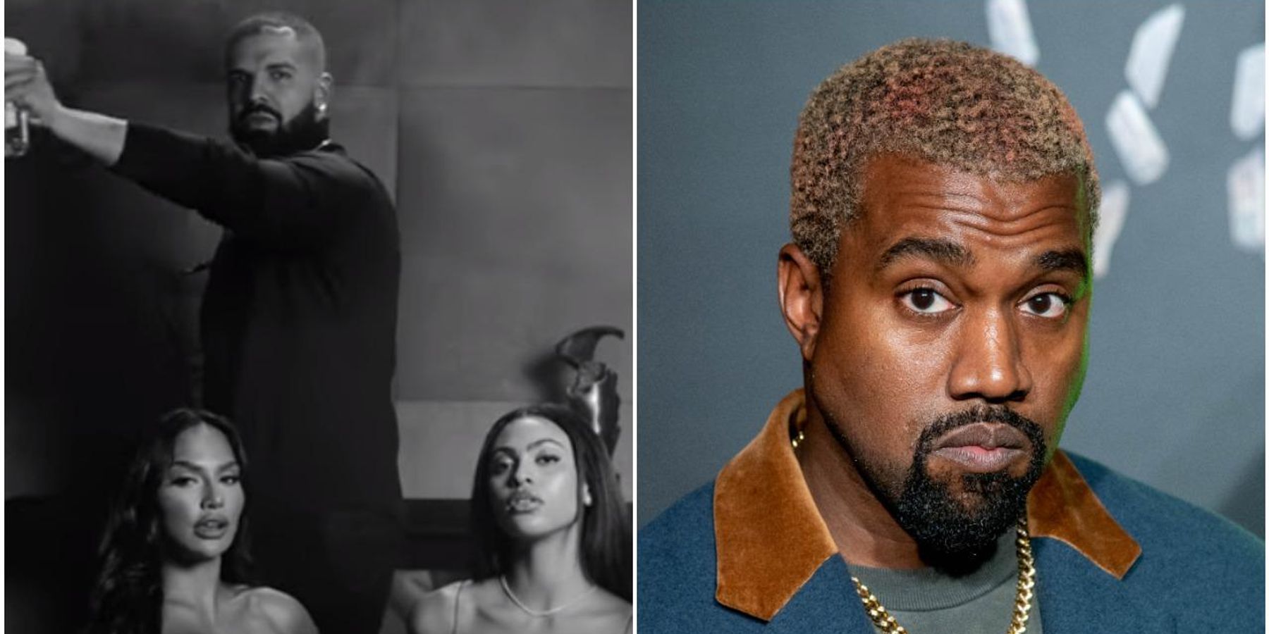 Drake Appears to Mock Kanye by Casting Kim Kardashian Lookalike