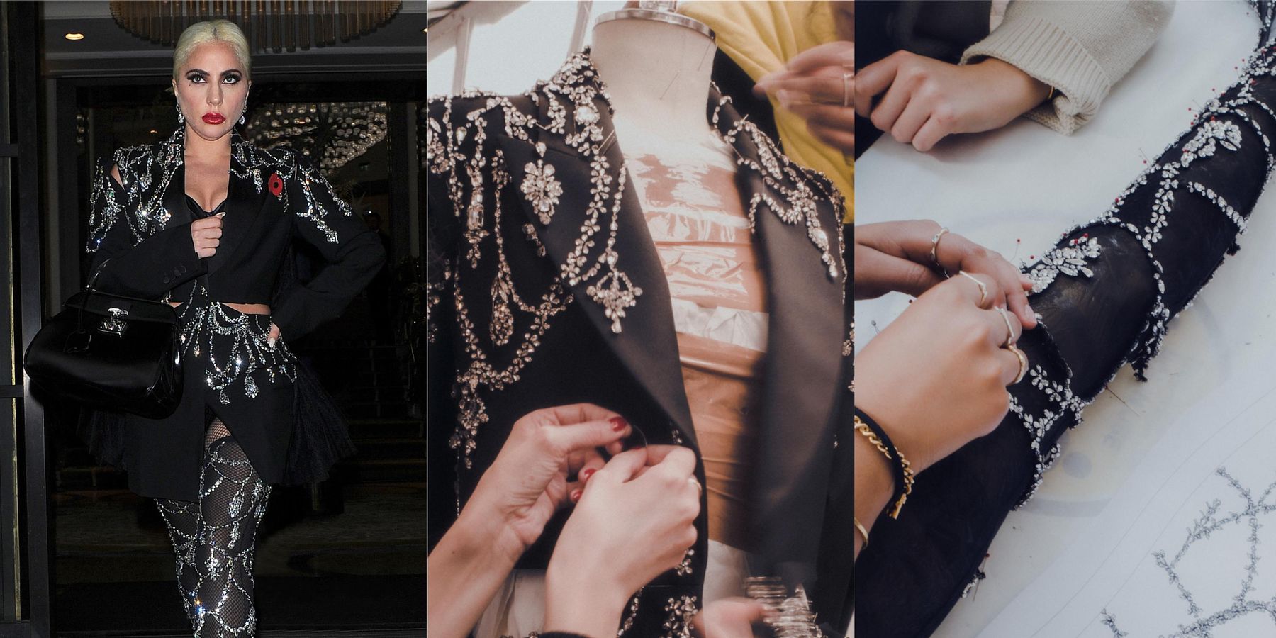 A Closer Look at Alexander McQueen's Crystal Raindrop Embroidery