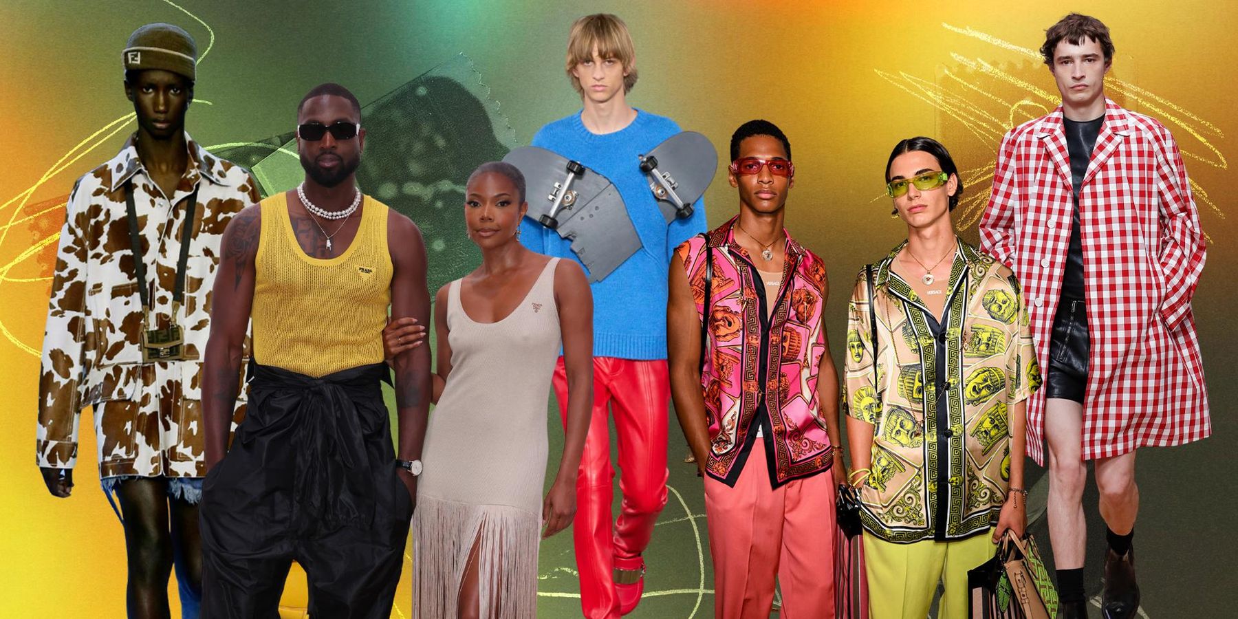 Skateboards, Cow Prints and Hot Couples: Inside Milan Men's Fashion Week