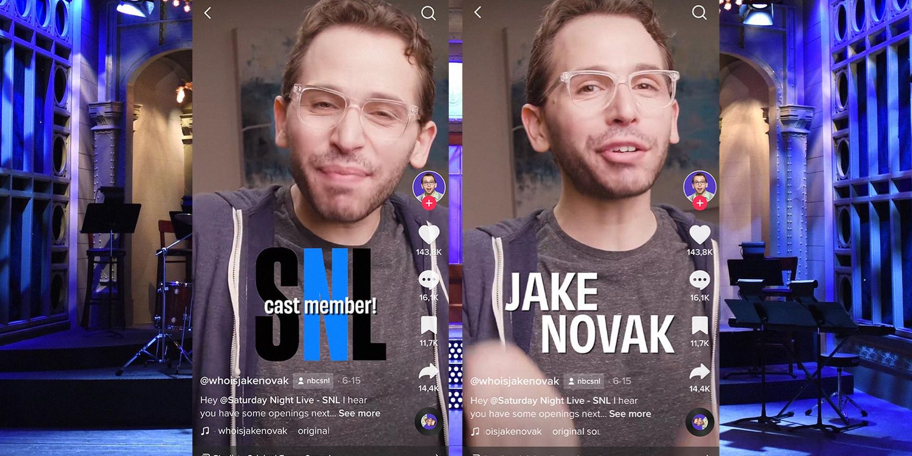 Jake Novak Received Death Threats After SNL Audition TikTok