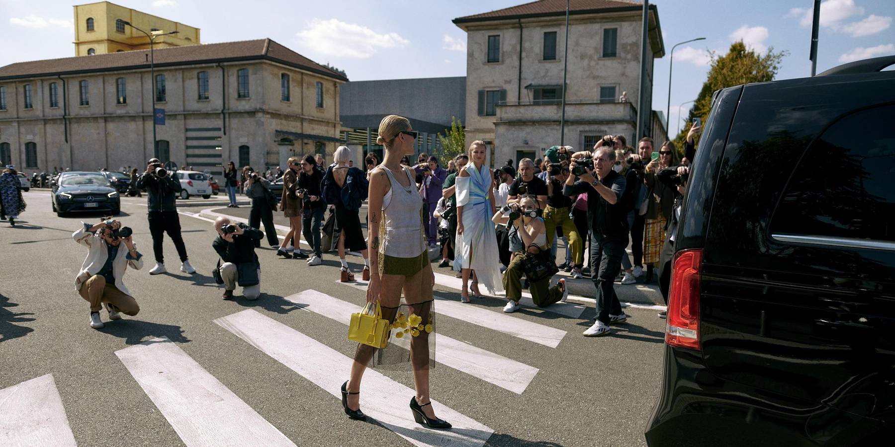 Amalie Gassmann's Prada Show Photo Diary