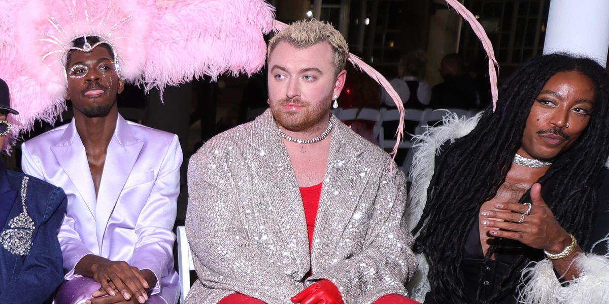 Sam Smith Shows Up for Boyfriend Christian Cowan's Fashion Show