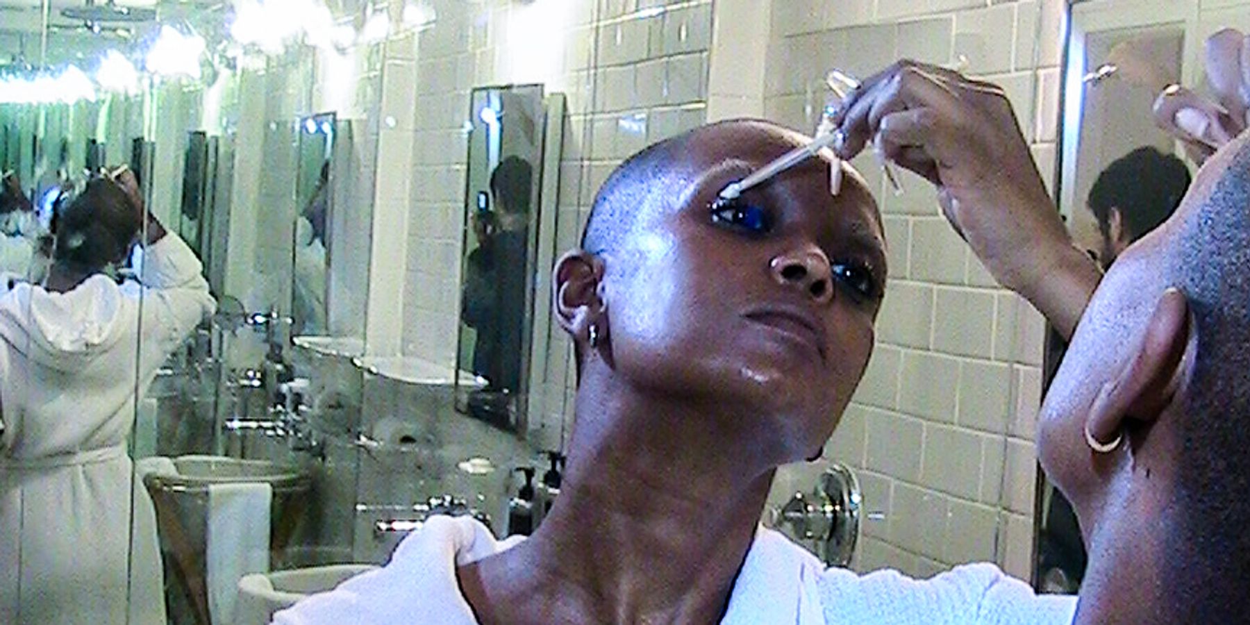 Getting Ready to Perform With Kelela at Dion Lee's Basel Party