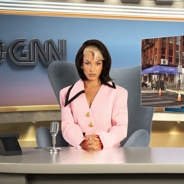 Jessica Goicoechea Reporting on the Fashion Chaos