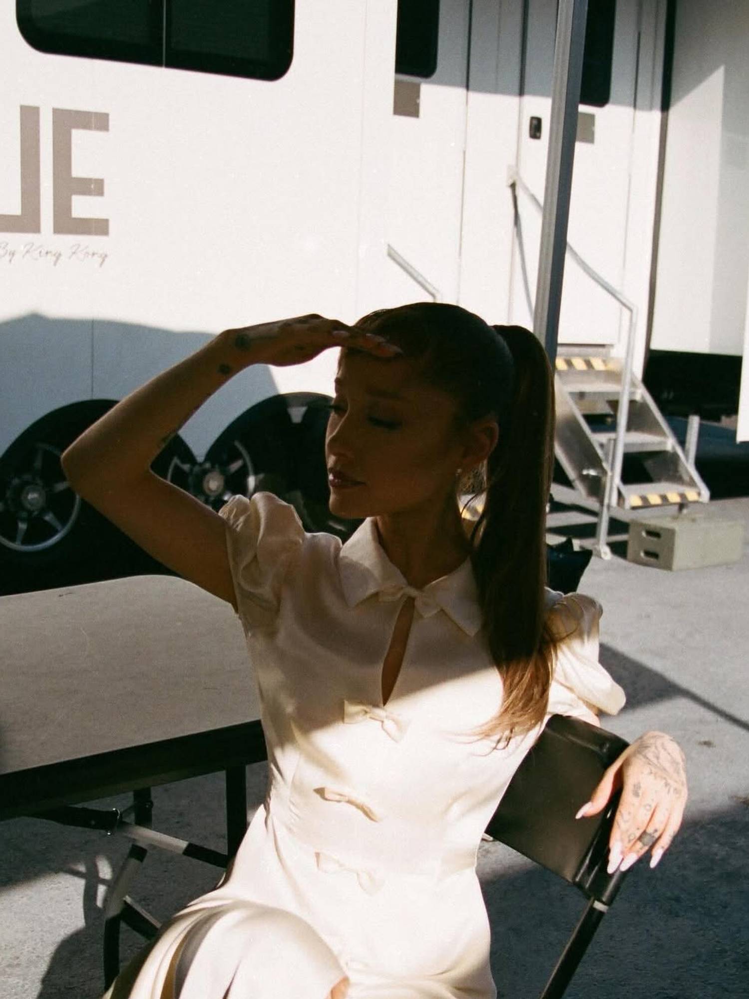 Behind Ariana Grande's 'Brighter Days Ahead' Dress - PAPER Magazine Behind Ariana Grande's 'Brighter Days Ahead' Dress - PAPER Magazine