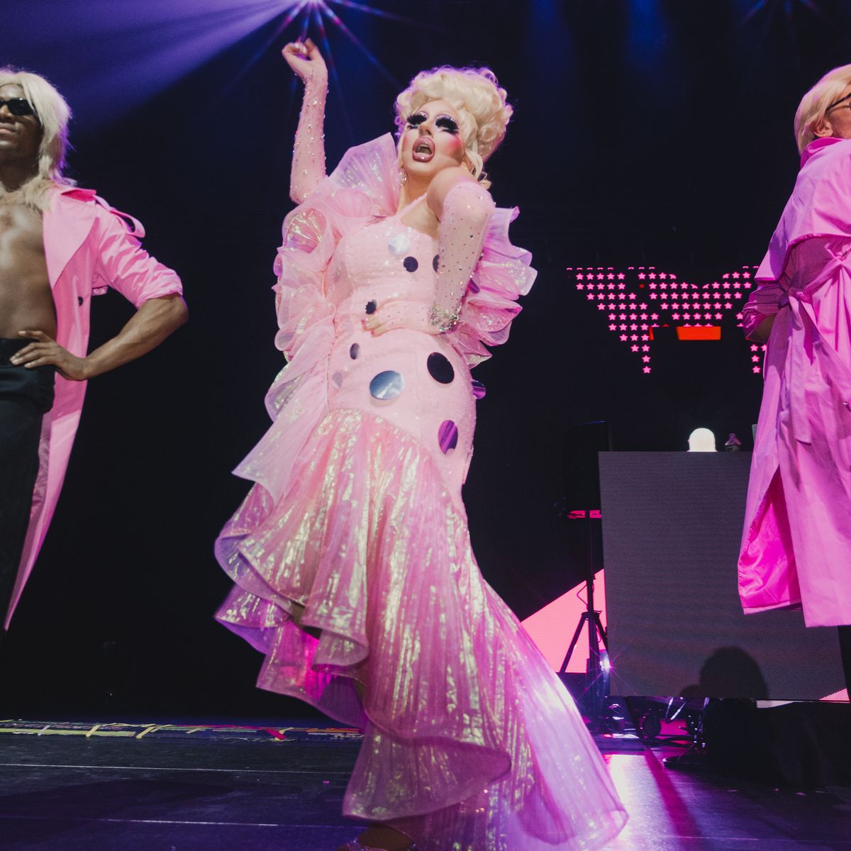 trixie mattel pink dress Trixie Mattel