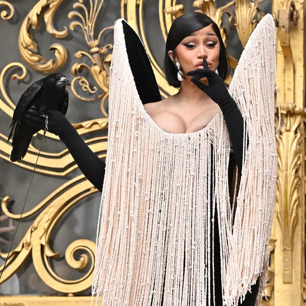 Cardi B Hung Out With a Crow at Haute Couture Week
