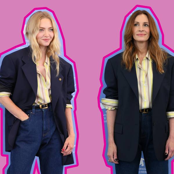 Amanda Seyfried and Julia Roberts Rewrite Fashion Rules in Recycled Versace
