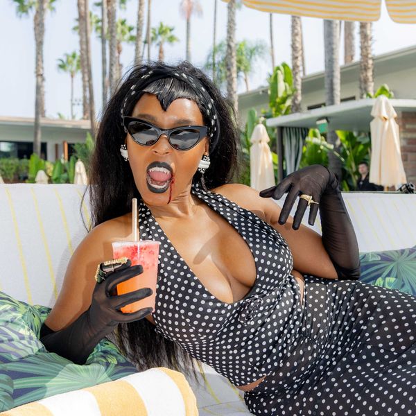 Janelle Monáe Celebrates a Poolside Halloween