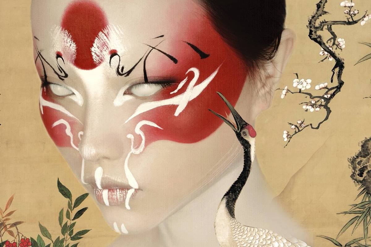 Yan Fang Paints Stories of "Eastern Futurism" Across Her Face