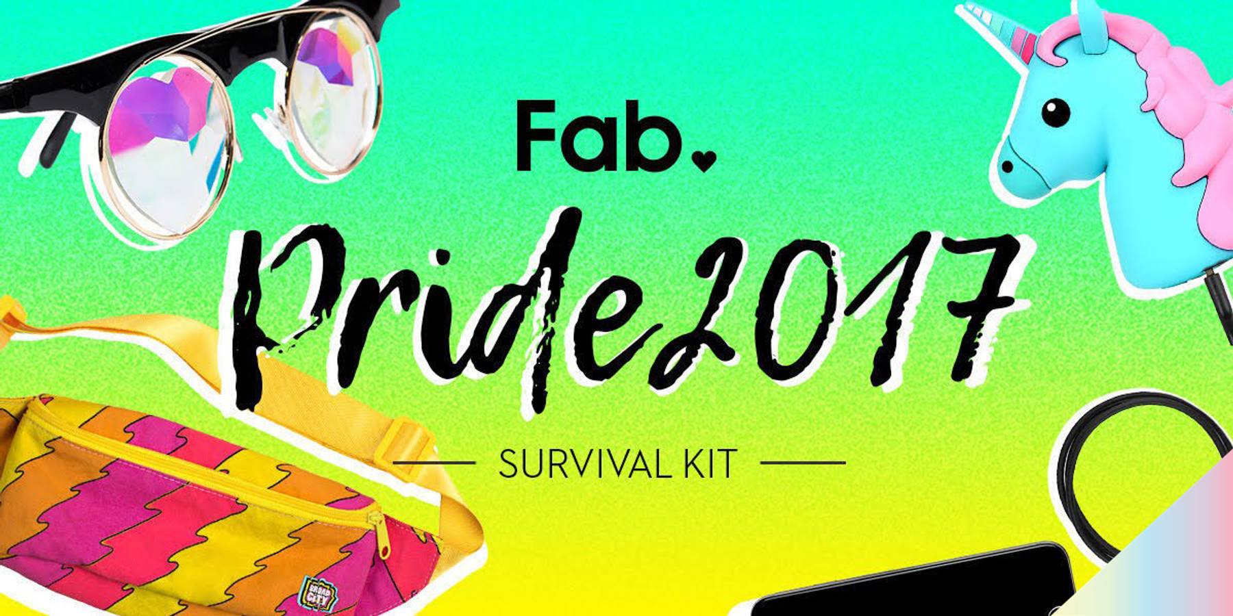 The Official Fab 2017 Pride Survival Kit