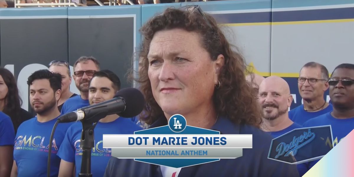 The Trans Chorus of L.A. Performs at Dodgers Game
