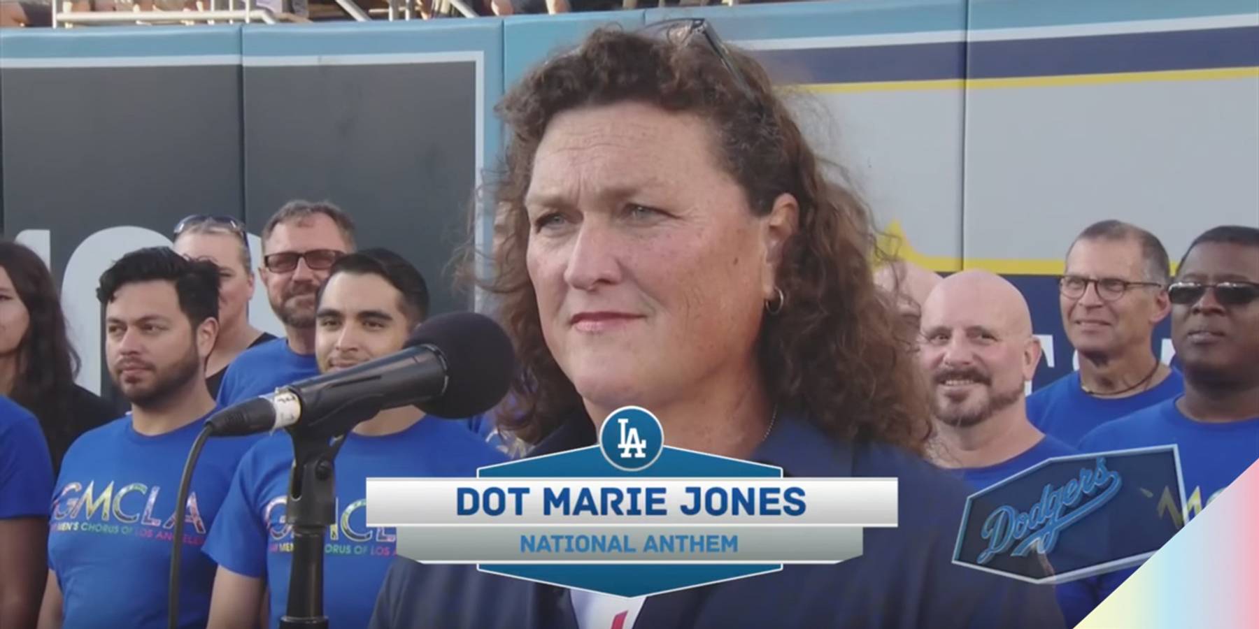 The Trans Chorus of L.A. Performs at Dodgers Game