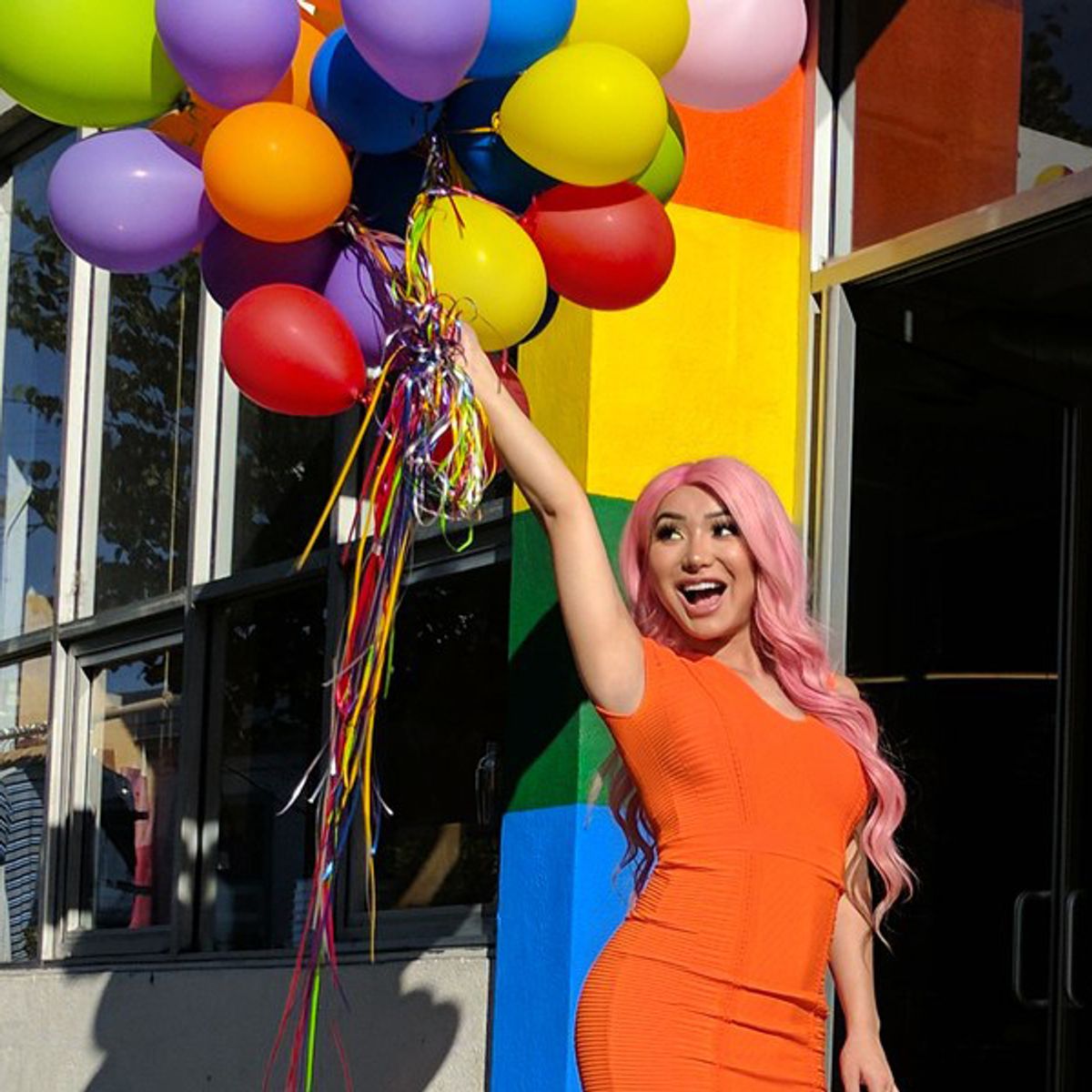 nikita dragun orange dress And its not even my birthday (yet)