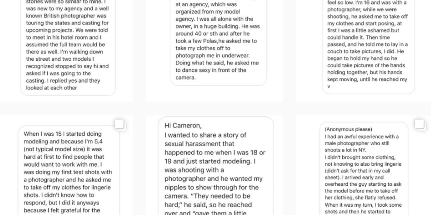 Now People in the Fashion Industry Are Sharing Their Sexual Harassment Stories