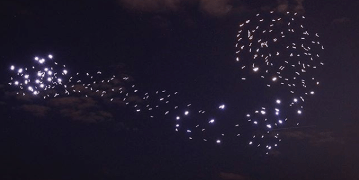 An Art Studio Turned 300 Drones Into a Flying Flock of Birds at Art Basel