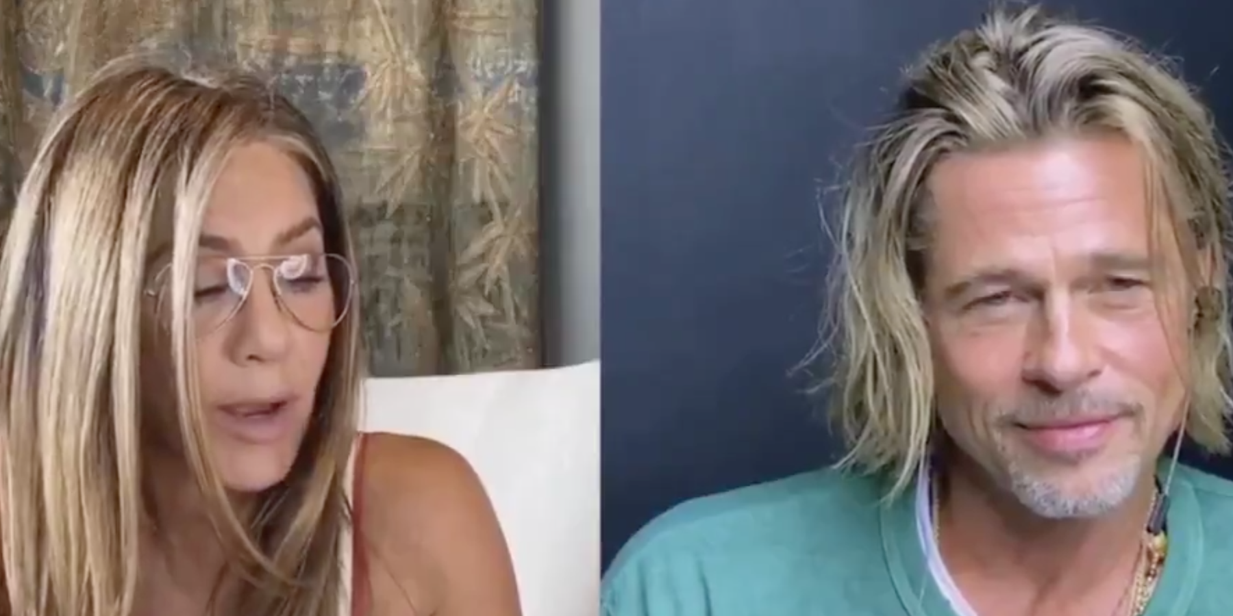 Watch Brad and Jen Flirt Like It's 2001