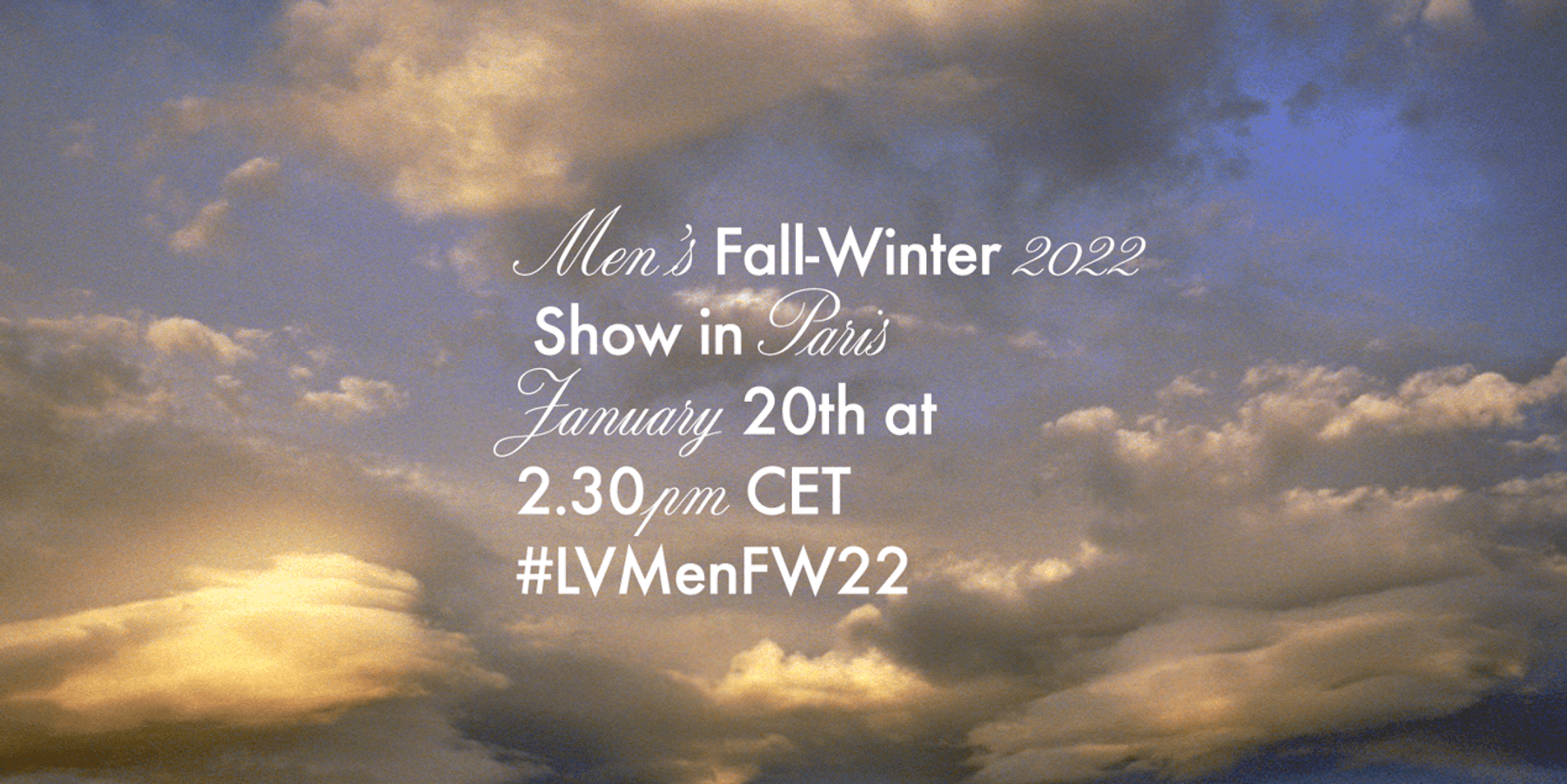 Watch the Louis Vuitton Men's Show Live